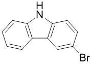 Weißer Körper CASs 1592-95-6 3-Bromo-9H-Carbazole 3-Bromocarbazole 97%