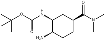 (5H-Pyrrolo [3,4-d] thiazole-5-carboxylic Säure, 2 [[[(1R, 2S, 5S) - 2 [[Karbonyl (5-chloro-1H-indol-2-yl)] Amino] - [(Dimethylamin-) Karbonyl] Cyclohexyl] Amino] Karbonyl 5] - 4,6-dihydro-, Ester 1,1-diMethylethyl Struktur